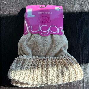 Sugar Beige Boot Socks